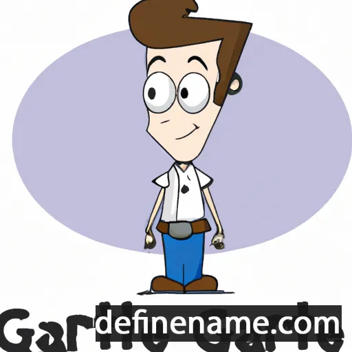 cartoon of the name Garrett