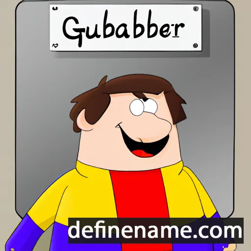 cartoon of the name Gaubert