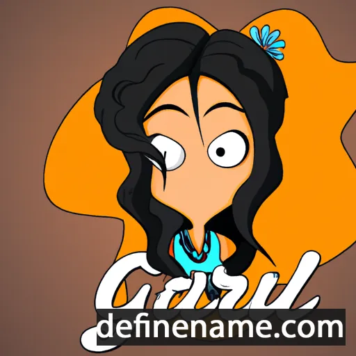 cartoon of the name Gauri