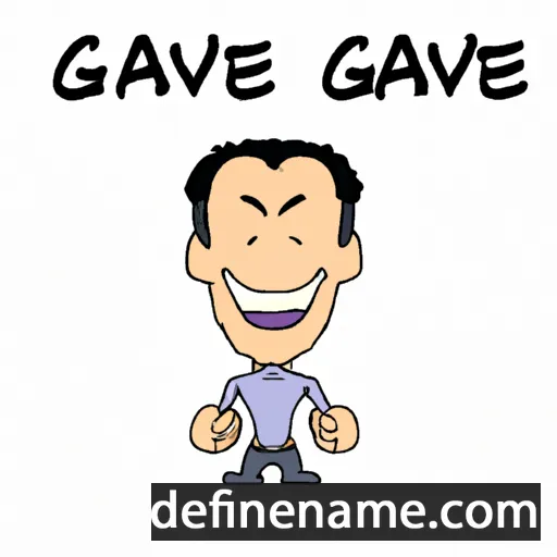 cartoon of the name Gavin