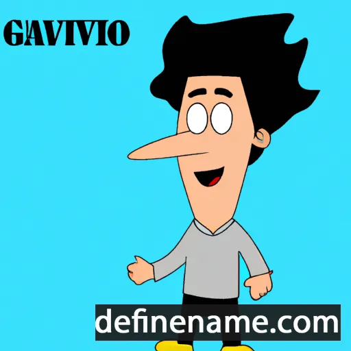 cartoon of the name Gavino