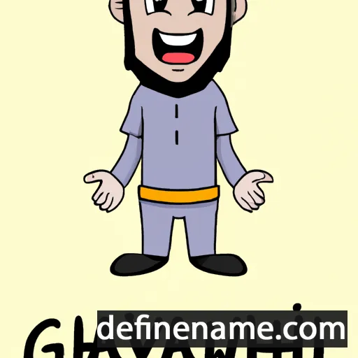 cartoon of the name Gawahir