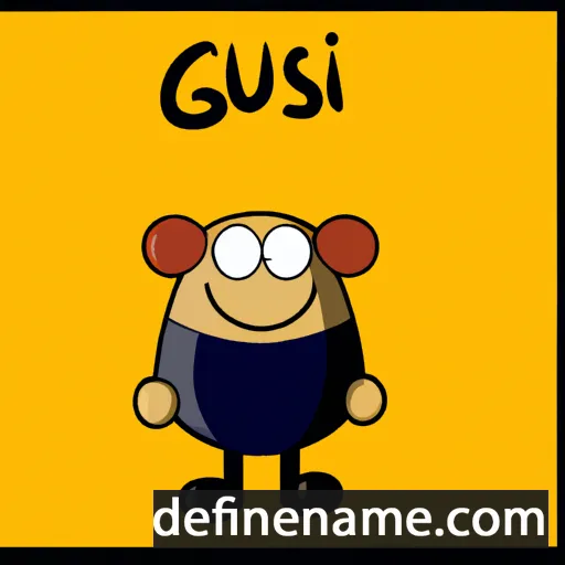 cartoon of the name Gòsimu