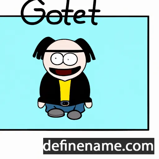 cartoon of the name Göthe