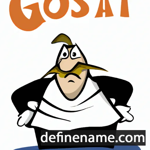 cartoon of the name Gøsta