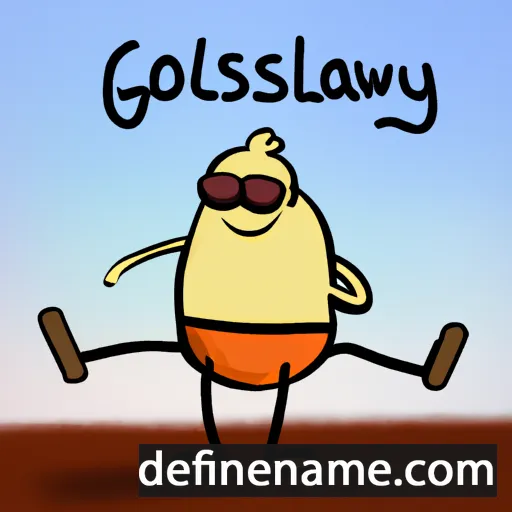 cartoon of the name Gościsław