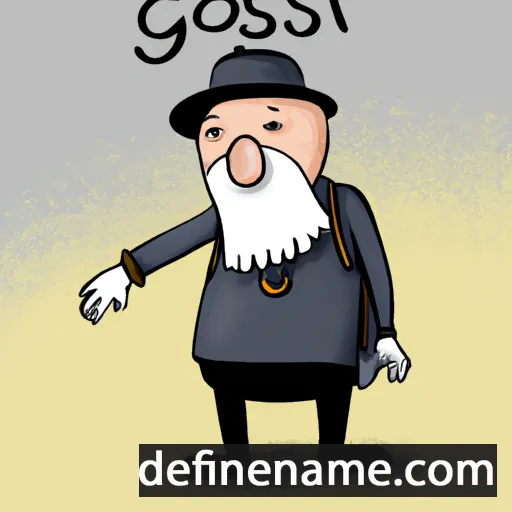 cartoon of the name Goštāsp