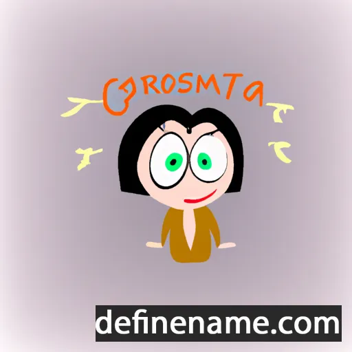 cartoon of the name Gostimira