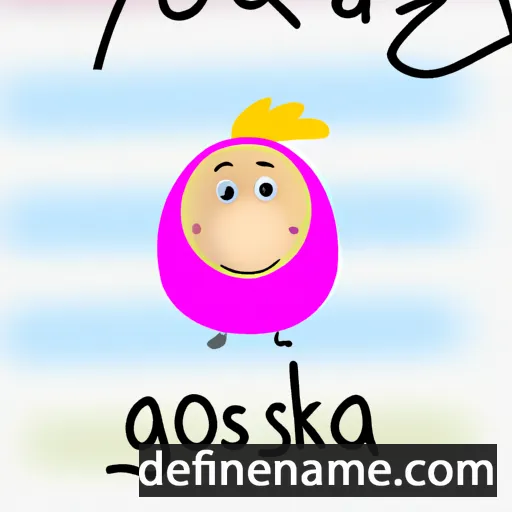 cartoon of the name Goszka