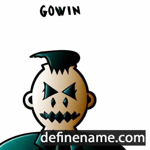 cartoon of the name Gottwin