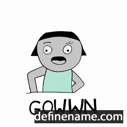 cartoon of the name Goulwen