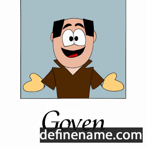 cartoon of the name Goven