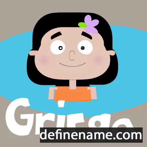 cartoon of the name Grácia