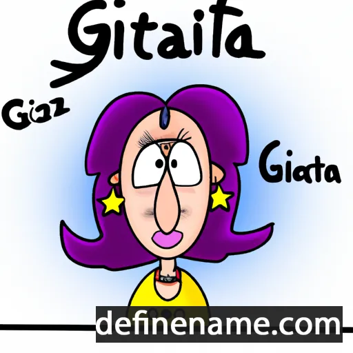 cartoon of the name Gràtzia