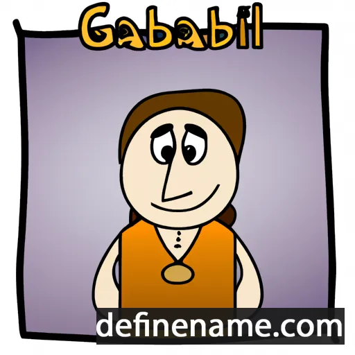 cartoon of the name Grabiel