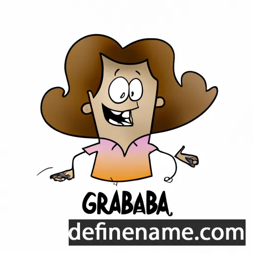 cartoon of the name Grabiela