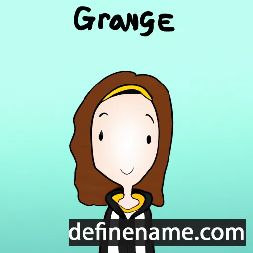 cartoon of the name Graceanne