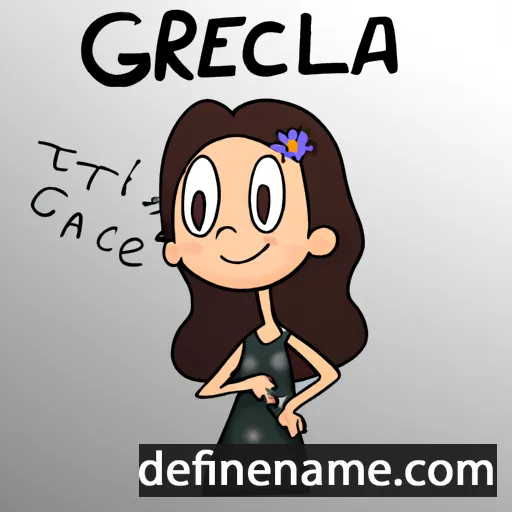 cartoon of the name Gracelia