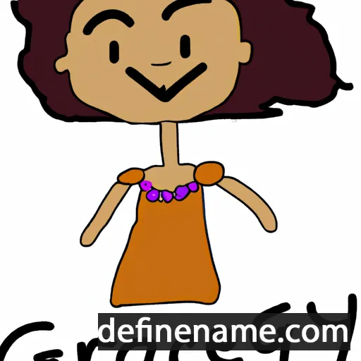 cartoon of the name Gracely