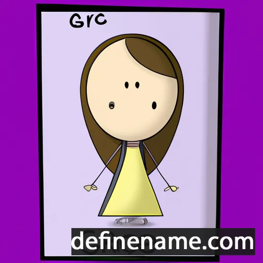 cartoon of the name Graci