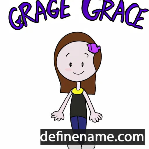 cartoon of the name Gracien