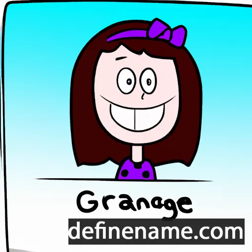 cartoon of the name Gracienne