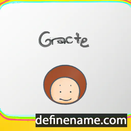 cartoon of the name Graciete