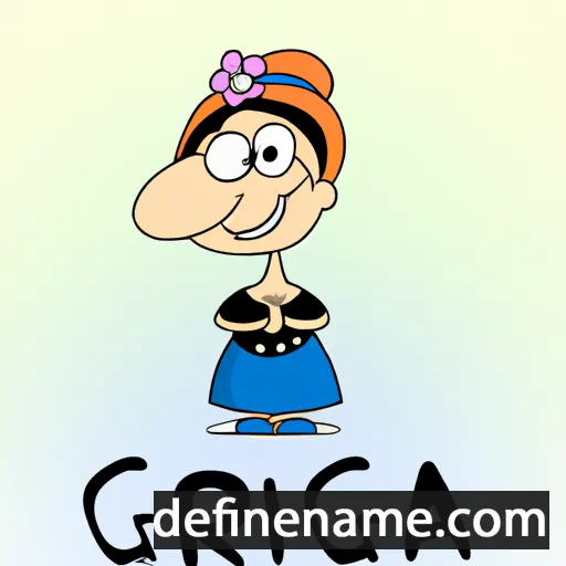 cartoon of the name Gracija