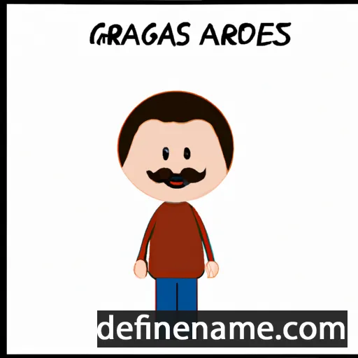 cartoon of the name Gracijonas