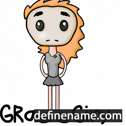 cartoon of the name Graclyn