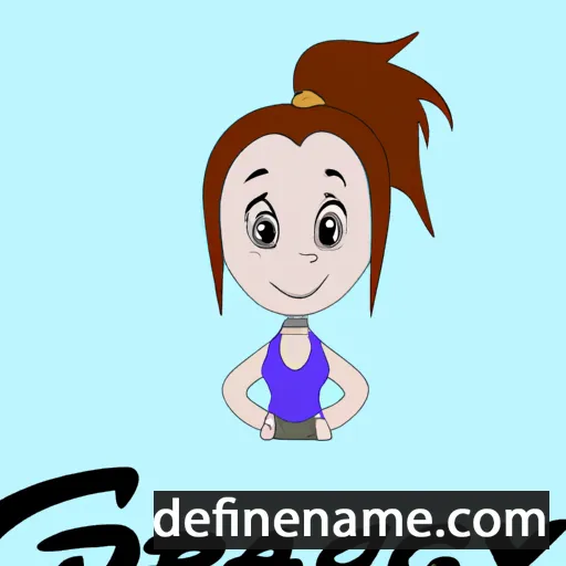 cartoon of the name Gracyn