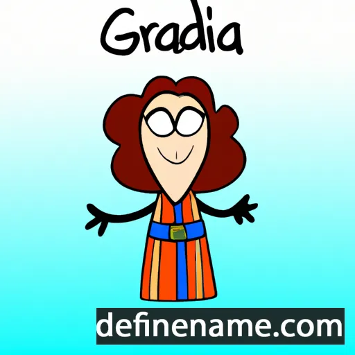 cartoon of the name Gradzia