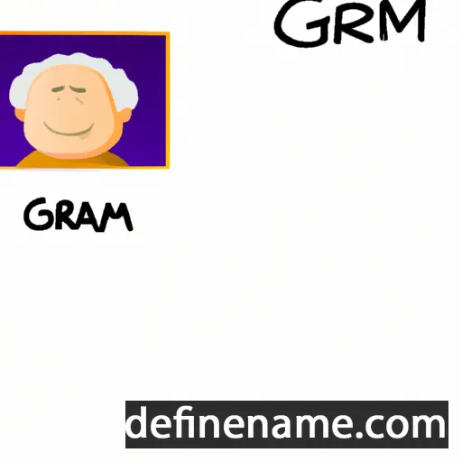 cartoon of the name Gram