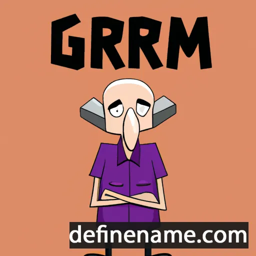 cartoon of the name Gramr