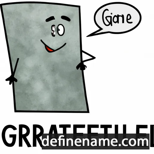 cartoon of the name Granite