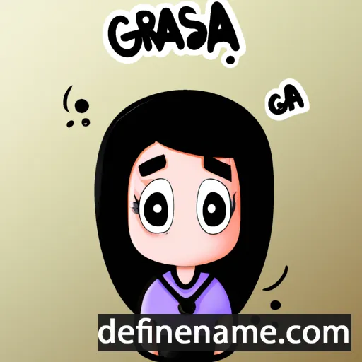 cartoon of the name Grasia