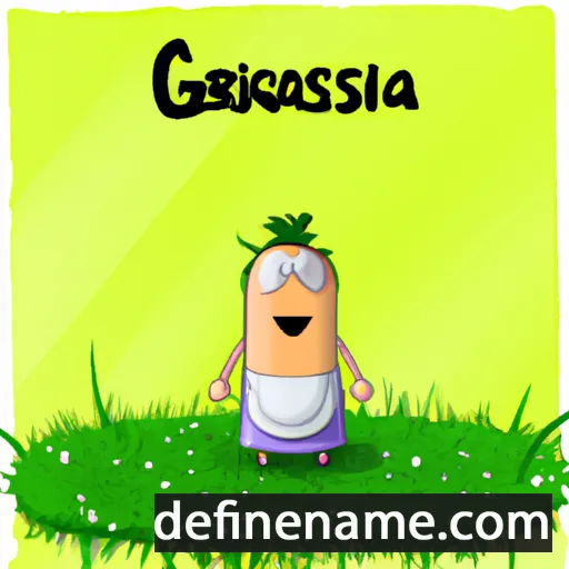 cartoon of the name Grassina