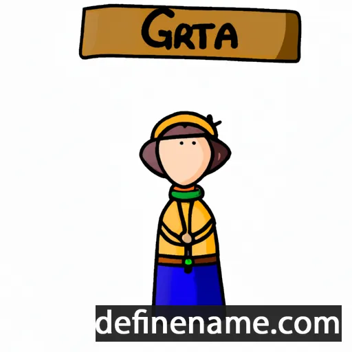 cartoon of the name Grata