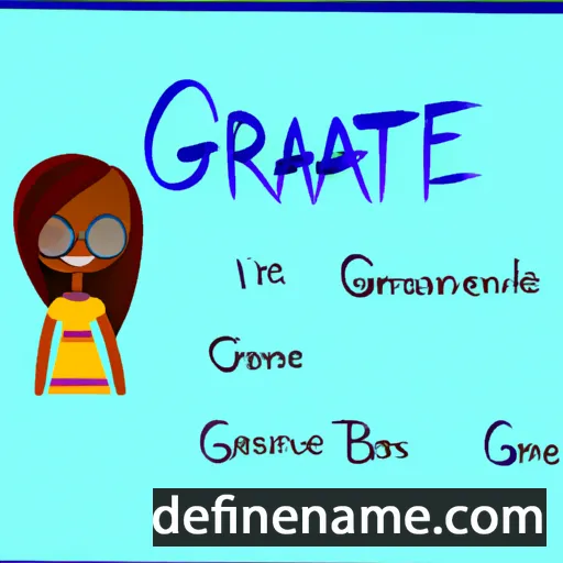 cartoon of the name Gratiane