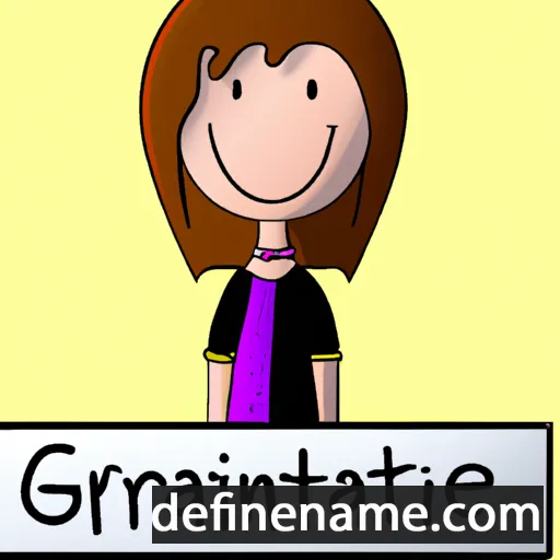 cartoon of the name Gratianne