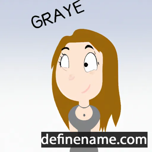 cartoon of the name Grayce