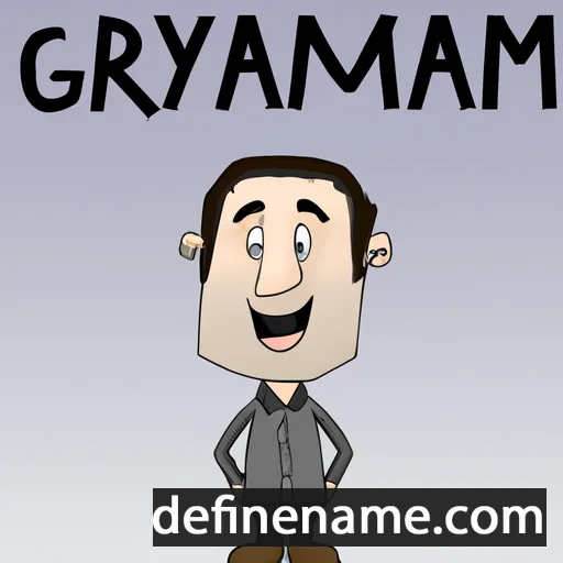 cartoon of the name Grayham