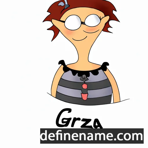 cartoon of the name Graża