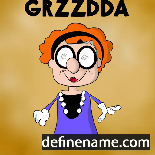 cartoon of the name Graziedda