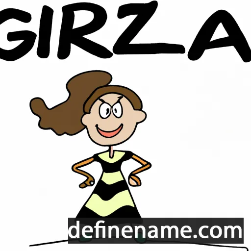 cartoon of the name Grazzia