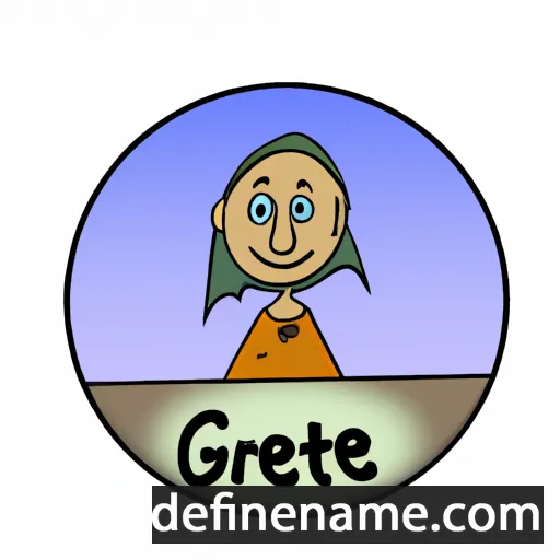 cartoon of the name Greete