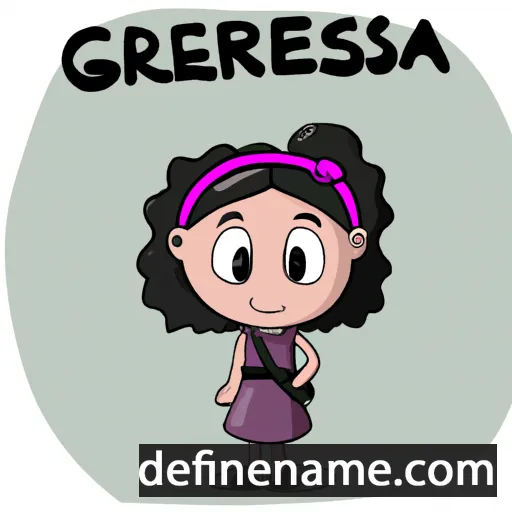 cartoon of the name Gresenia