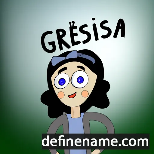 cartoon of the name Gresia