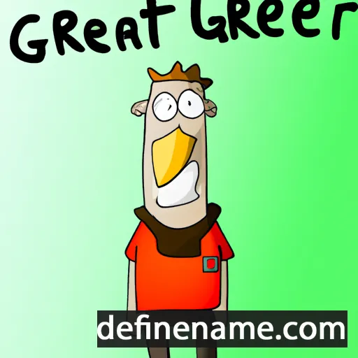 cartoon of the name Gretar