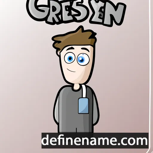 cartoon of the name Greysen